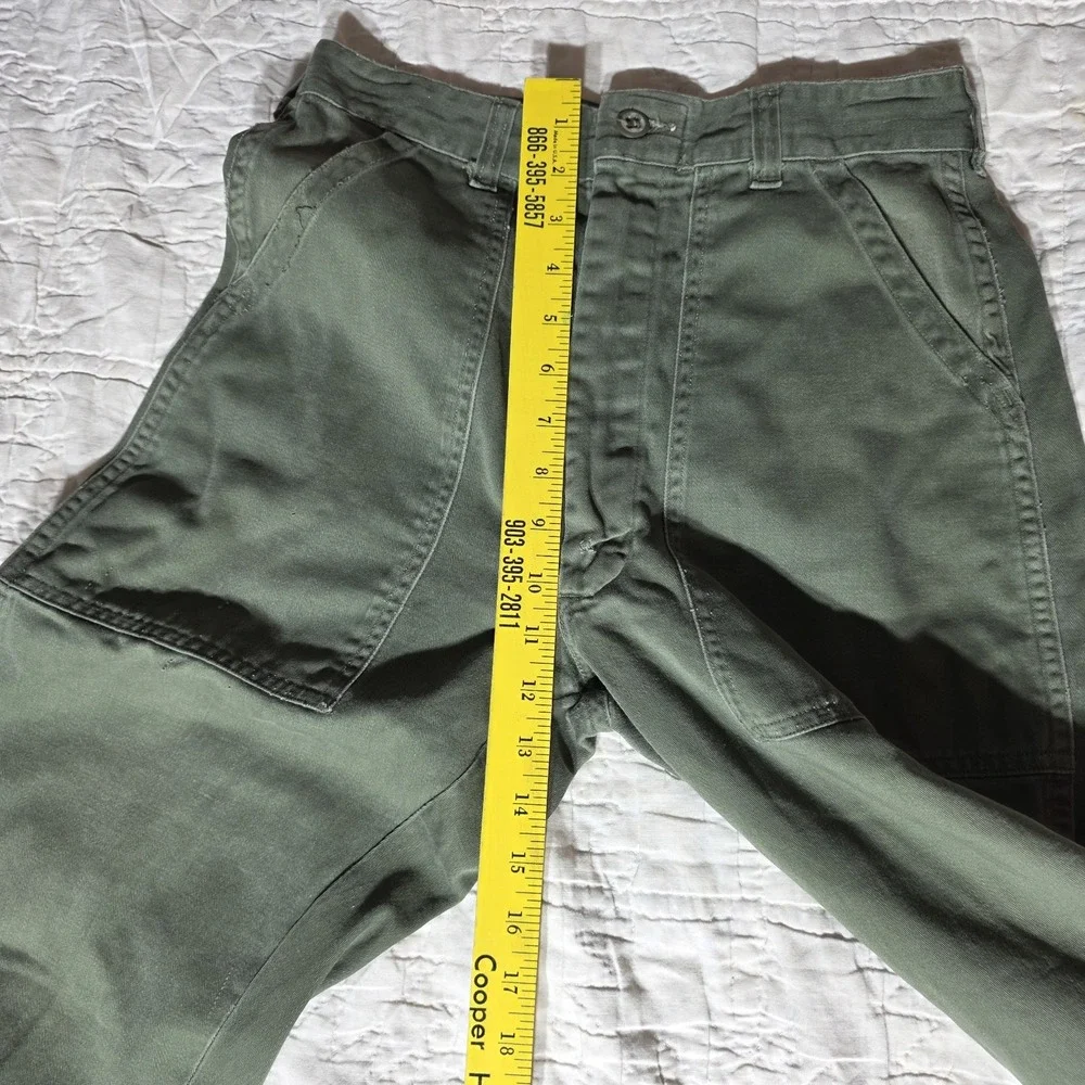 Vintage 80s (1984) US Army Mens 27x27 OG-107‎ Baker Pants